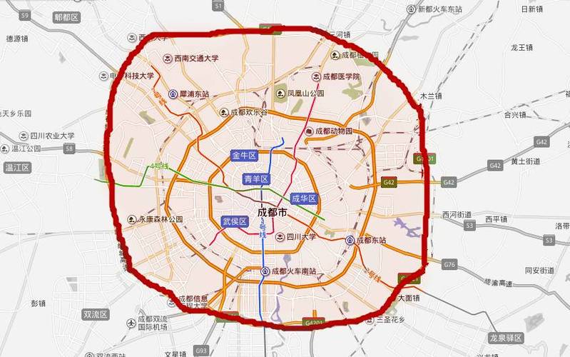 成都限行范围图-成都限行规则解读
