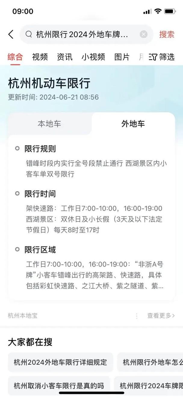 杭州限行外地车吗,外地车去杭州限行时间和范围-第7张图片 杭州限行外地车吗,外地车去杭州限行时间和范围-第7张图片