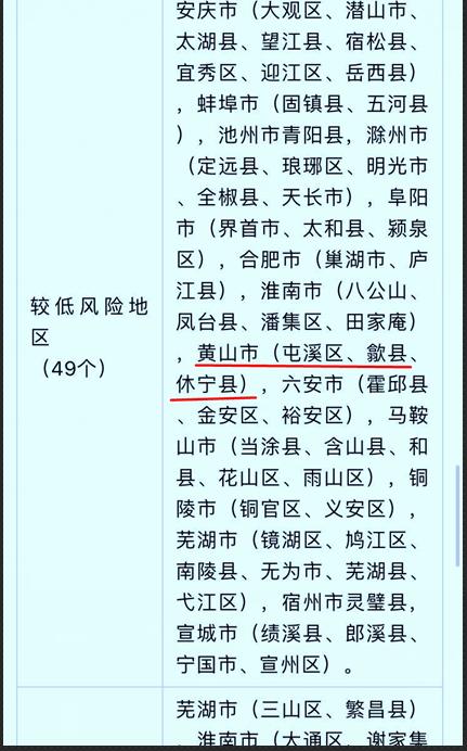 安徽疫情划分，安徽疫情划分区域