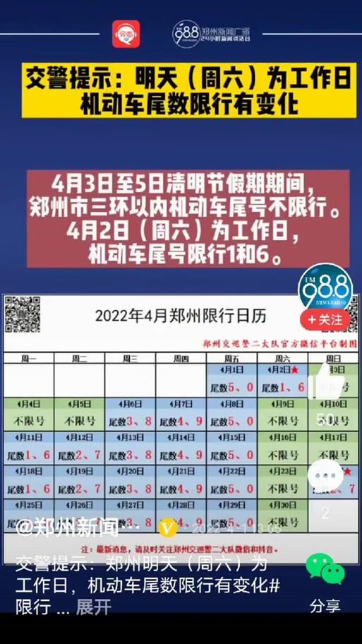 关于“郑州明天限行”你可能想知道-第5张图片 关于“郑州明天限行”你可能想知道-第5张图片