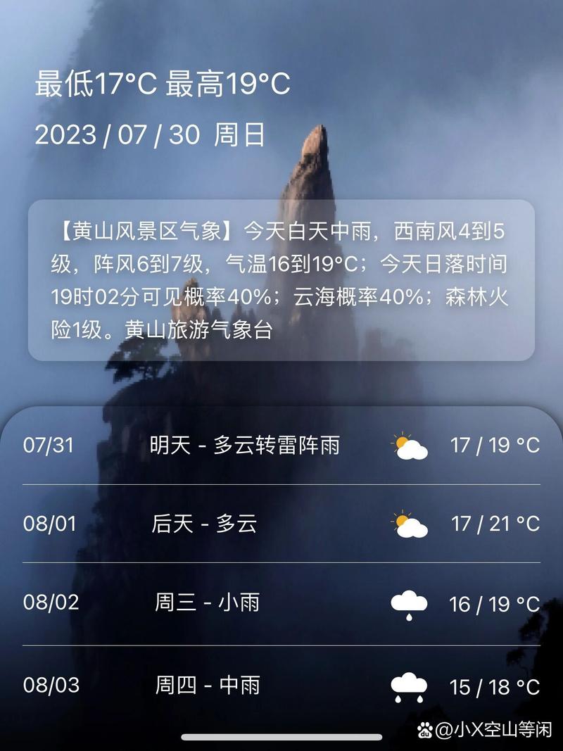关于“黄山天气预报”你可能想知道-第5张图片 关于“黄山天气预报”你可能想知道-第5张图片
