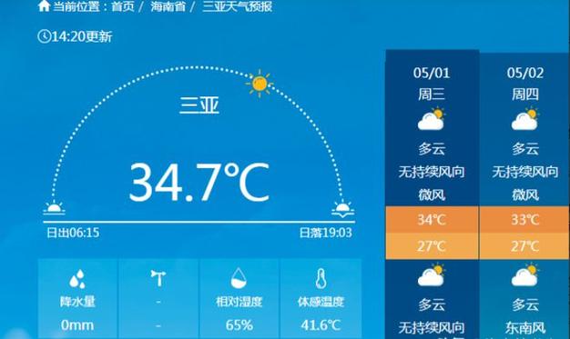 三亚未来一周天气/2月份三亚天气预报