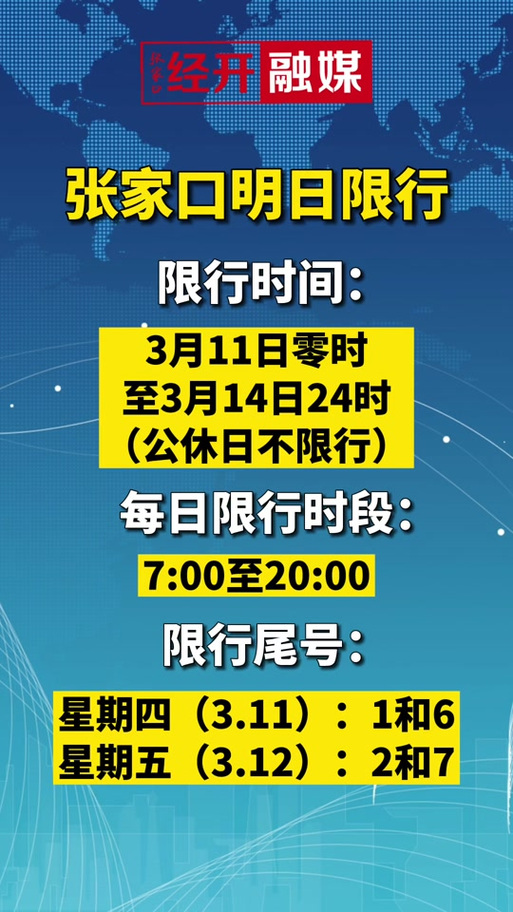 【张家口限行/张家口限行2024】
