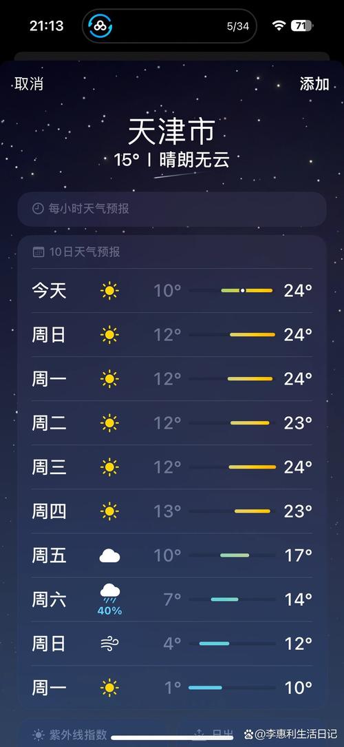 天津天气预报查询，周六天津天气预报查询-第5张图片