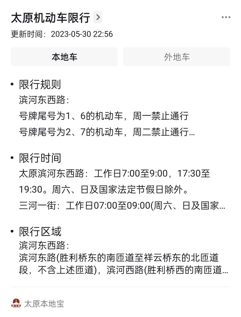 关于“太原限行”你可能想知道