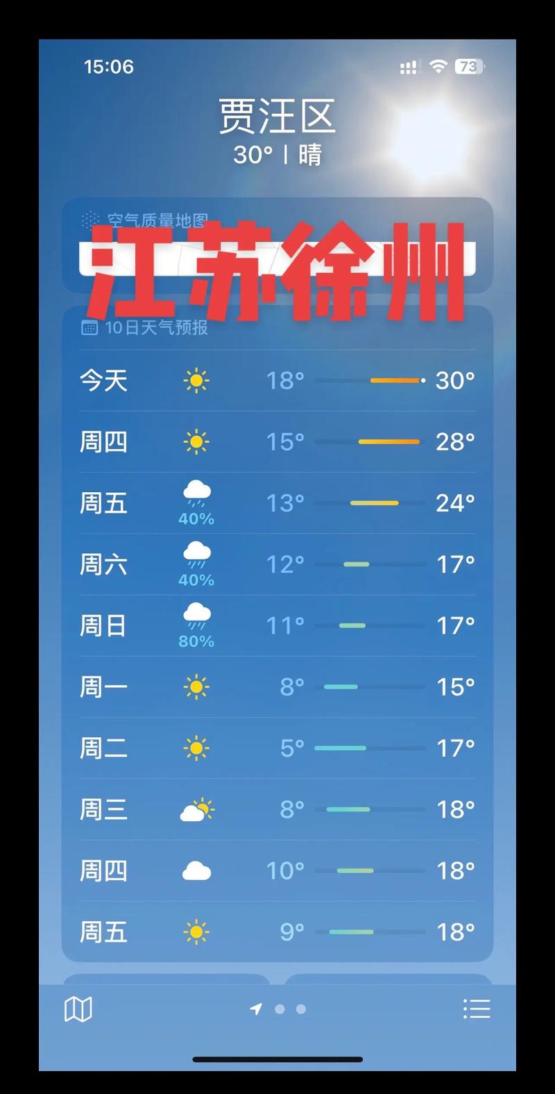 【徐州天气预报查询一周/徐州天气预报最新】-第7张图片 【徐州天气预报查询一周/徐州天气预报最新】-第7张图片