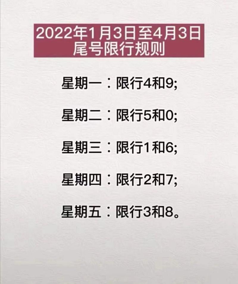 星期五限行的尾号,星期五限行的尾号是几-第7张图片 星期五限行的尾号,星期五限行的尾号是几-第7张图片