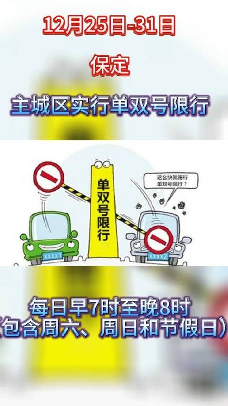 【保定单双号限行通知/保定限行尾号规定】-第2张图片