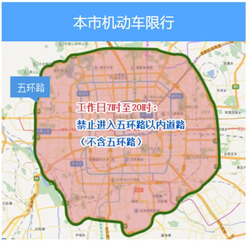 外地车在北京限行区域，外地车在北京限行区域内几点能上路行驶