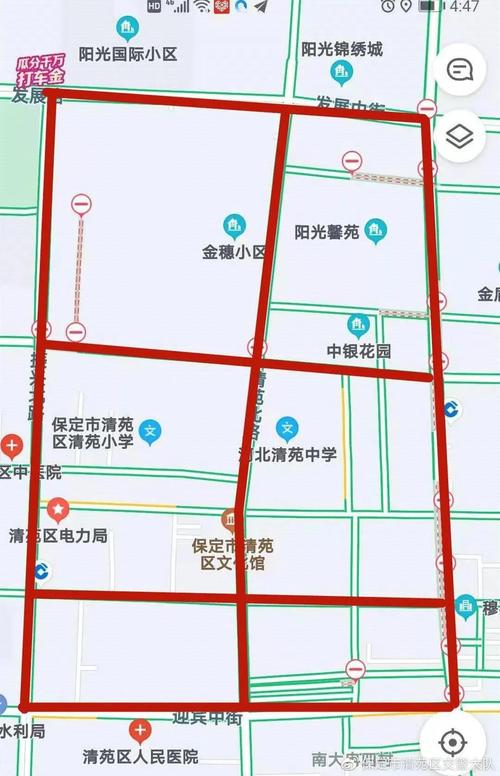 清苑区限行区域-2021清苑区限行路段地图-第3张图片