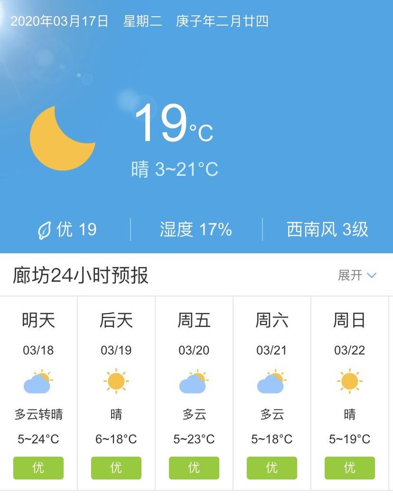 廊坊天气预报一周/廊坊天气预报一周15天查询结果-第5张图片 廊坊天气预报一周/廊坊天气预报一周15天查询结果-第5张图片