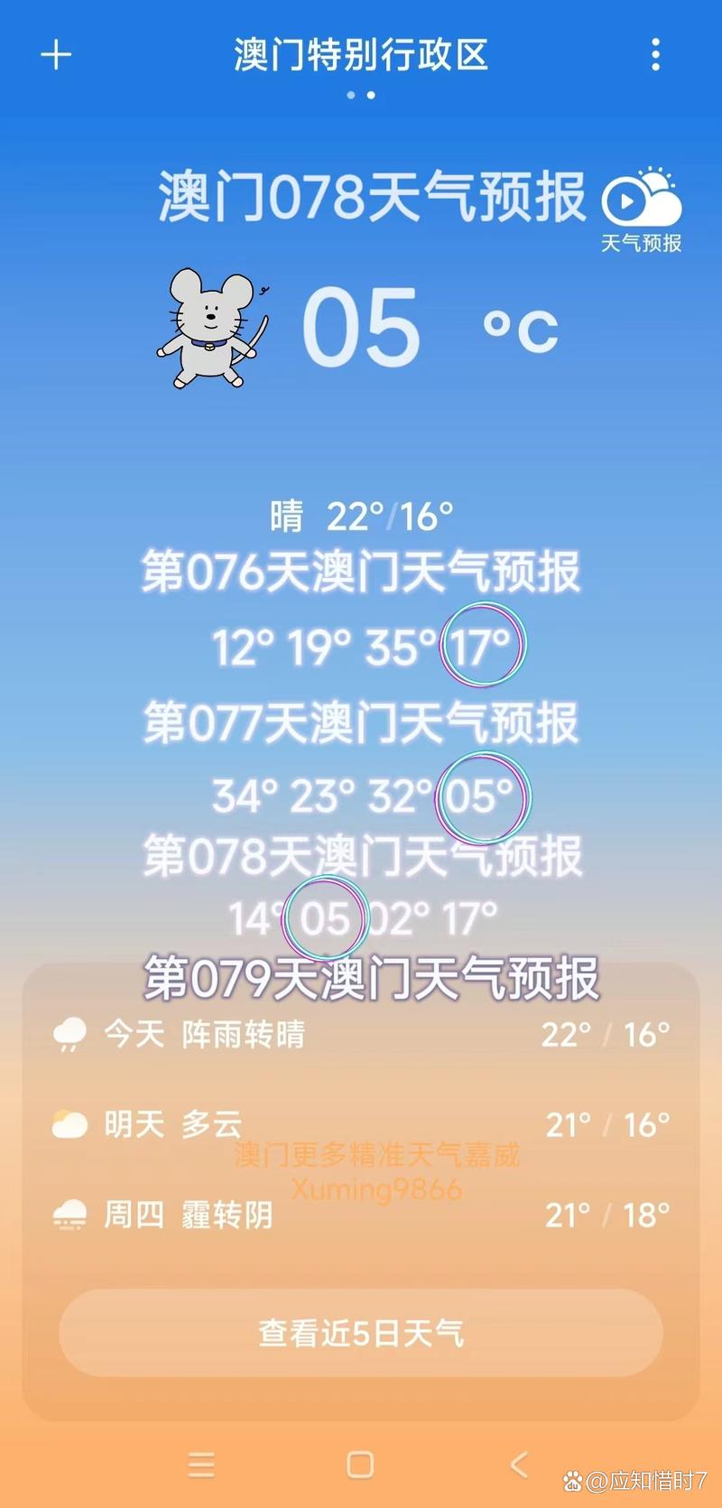 澳门天气预报一周，香港和澳门天气预报一周-第4张图片